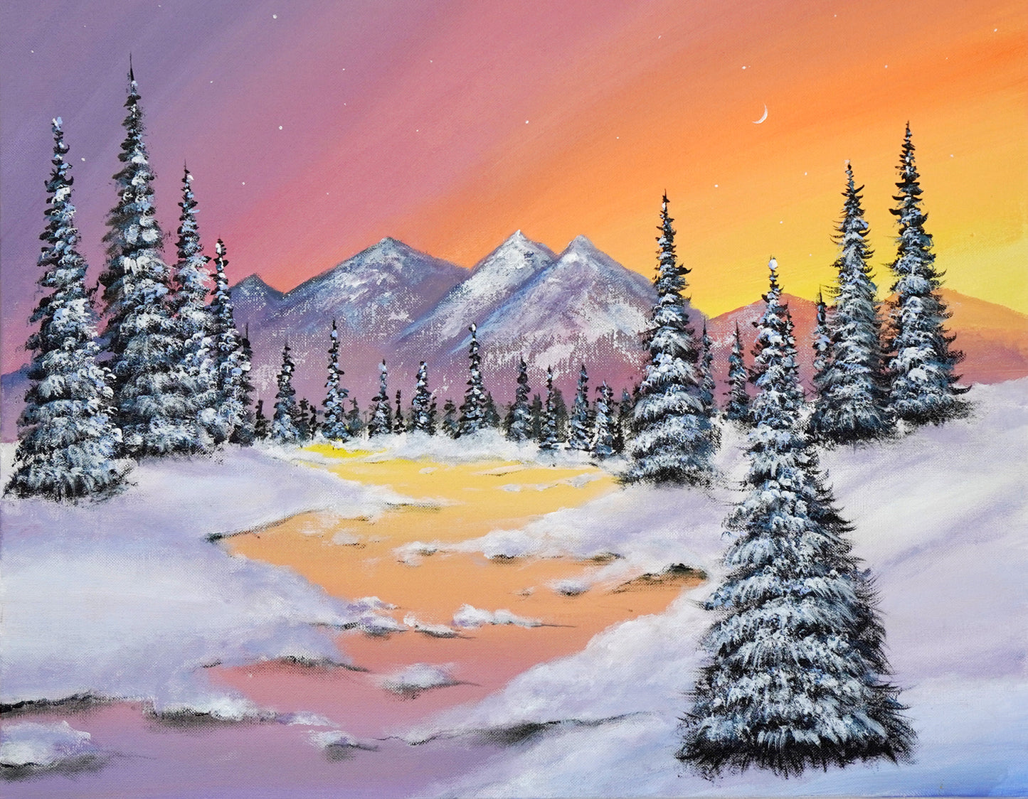 Winter Mountain - 21×18