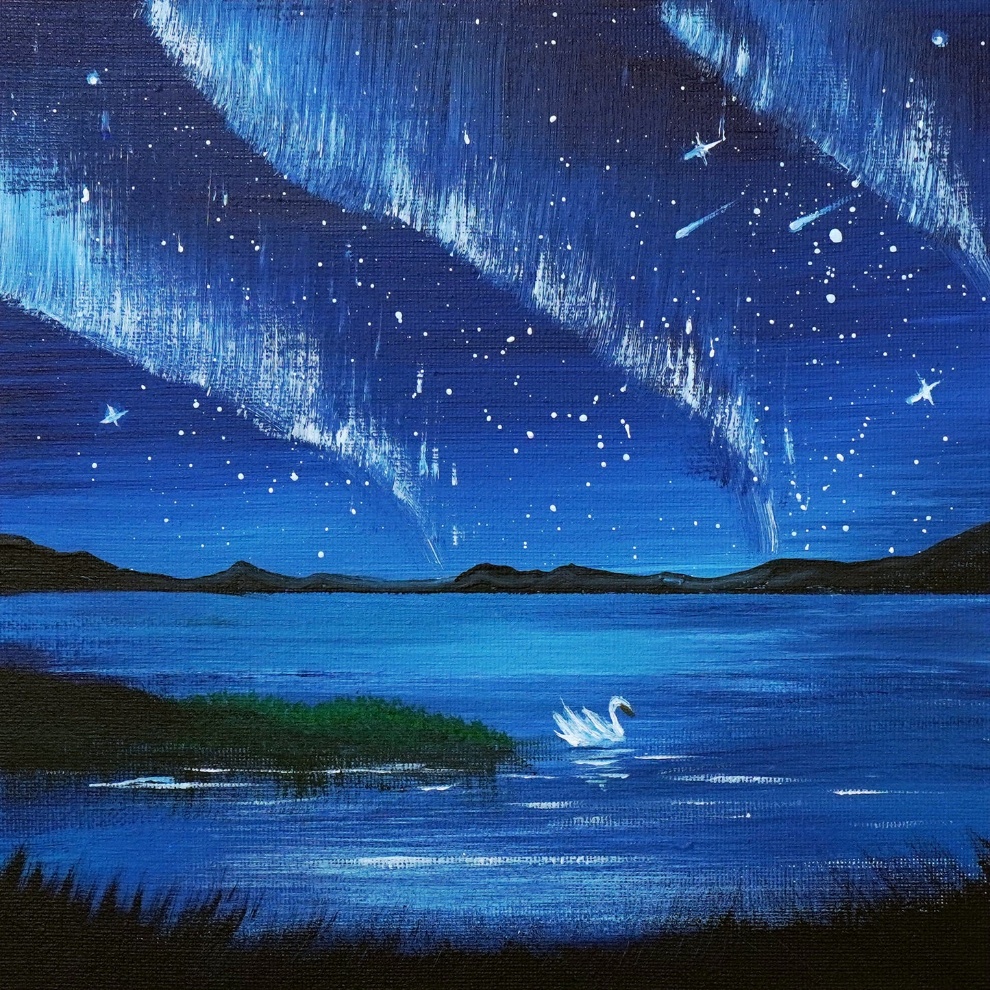 オーロラの風景 - 250 × 250mm - S34