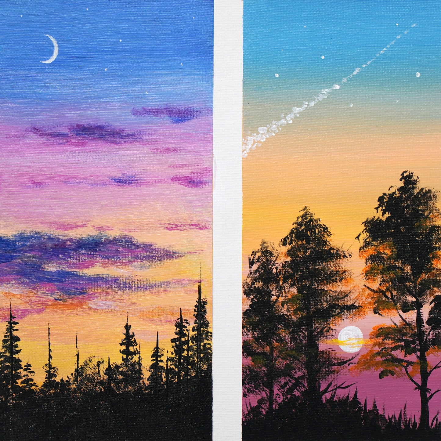 2 patterns of sunset - 10×10