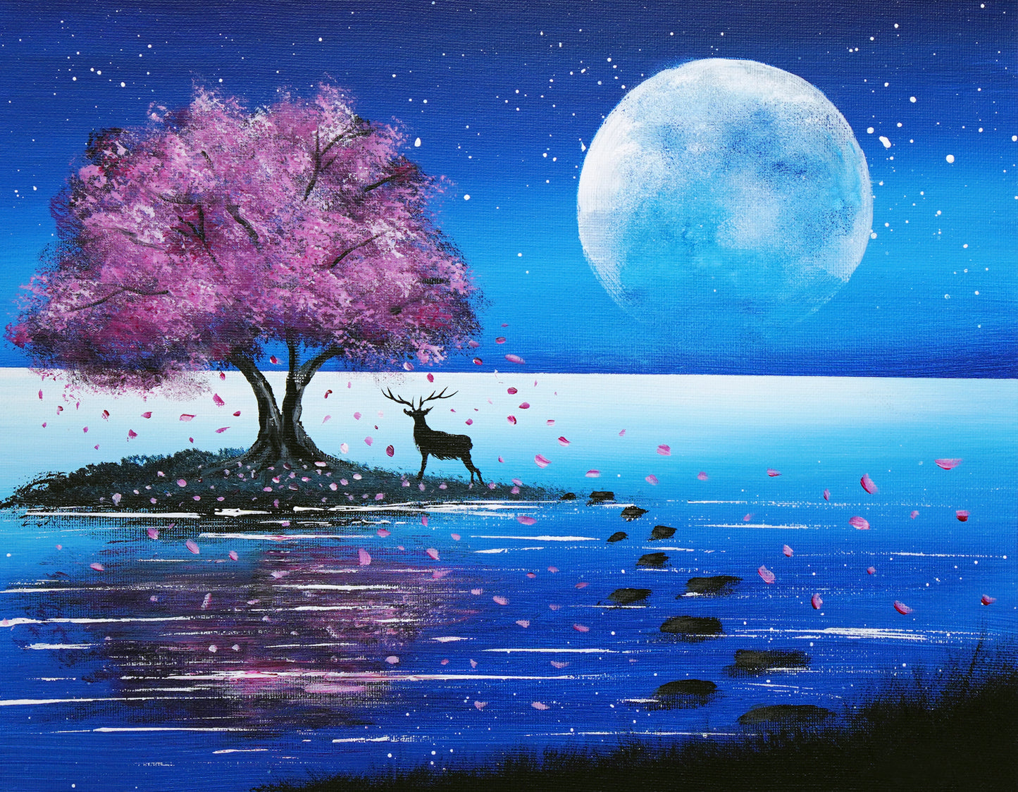 Full moon night - 11×14