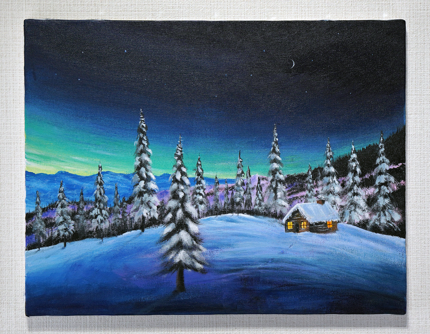 Winter mountain hut - 16×13