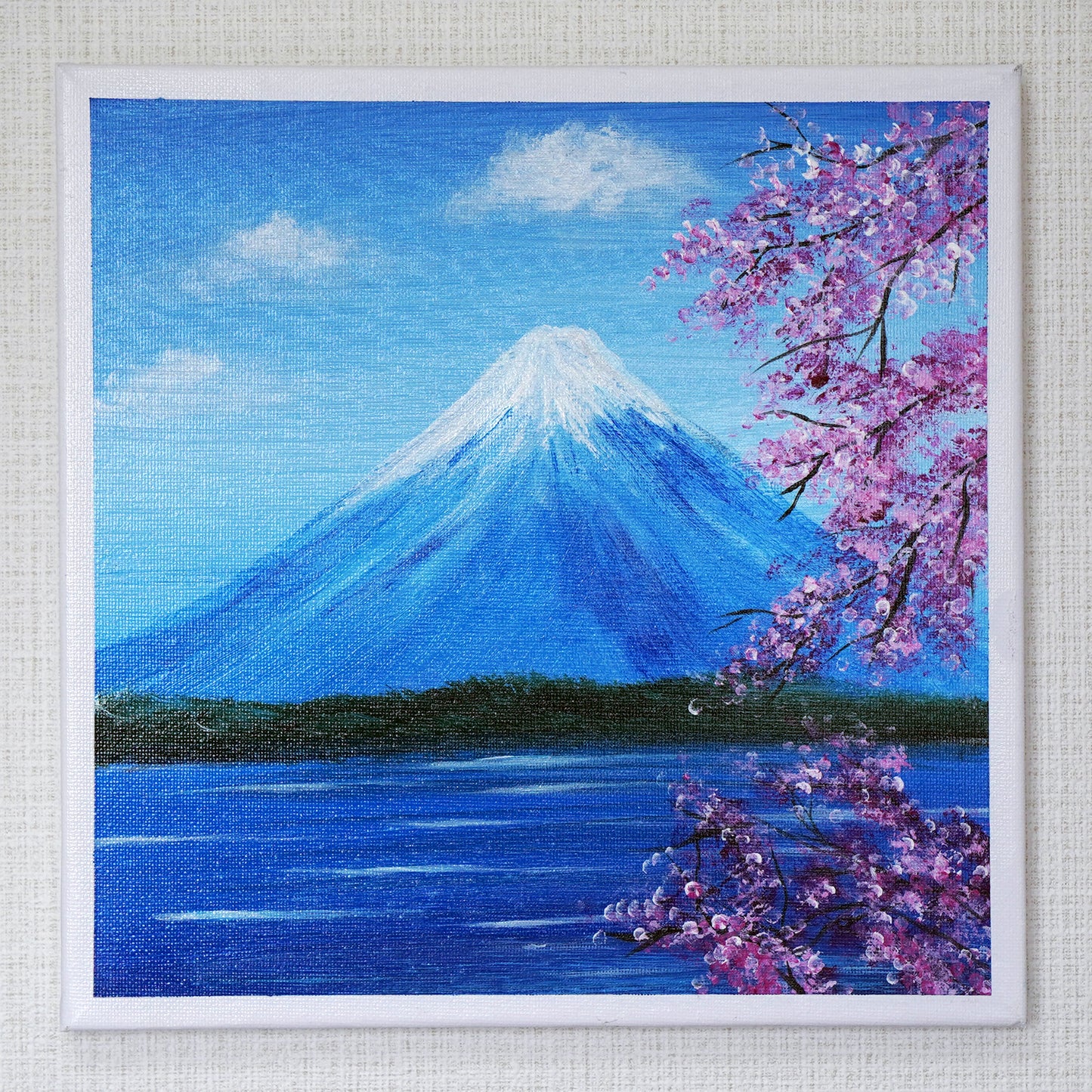 春の富士山 - 250 × 250mm - S44