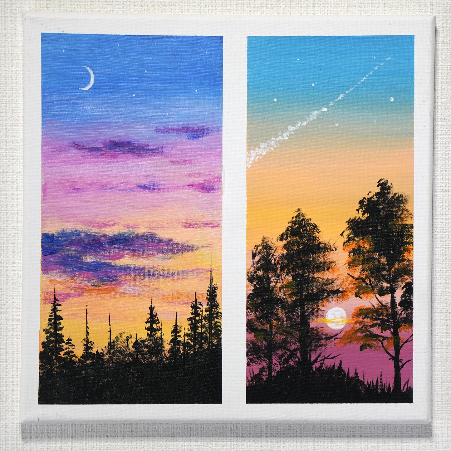 2 patterns of sunset - 10×10