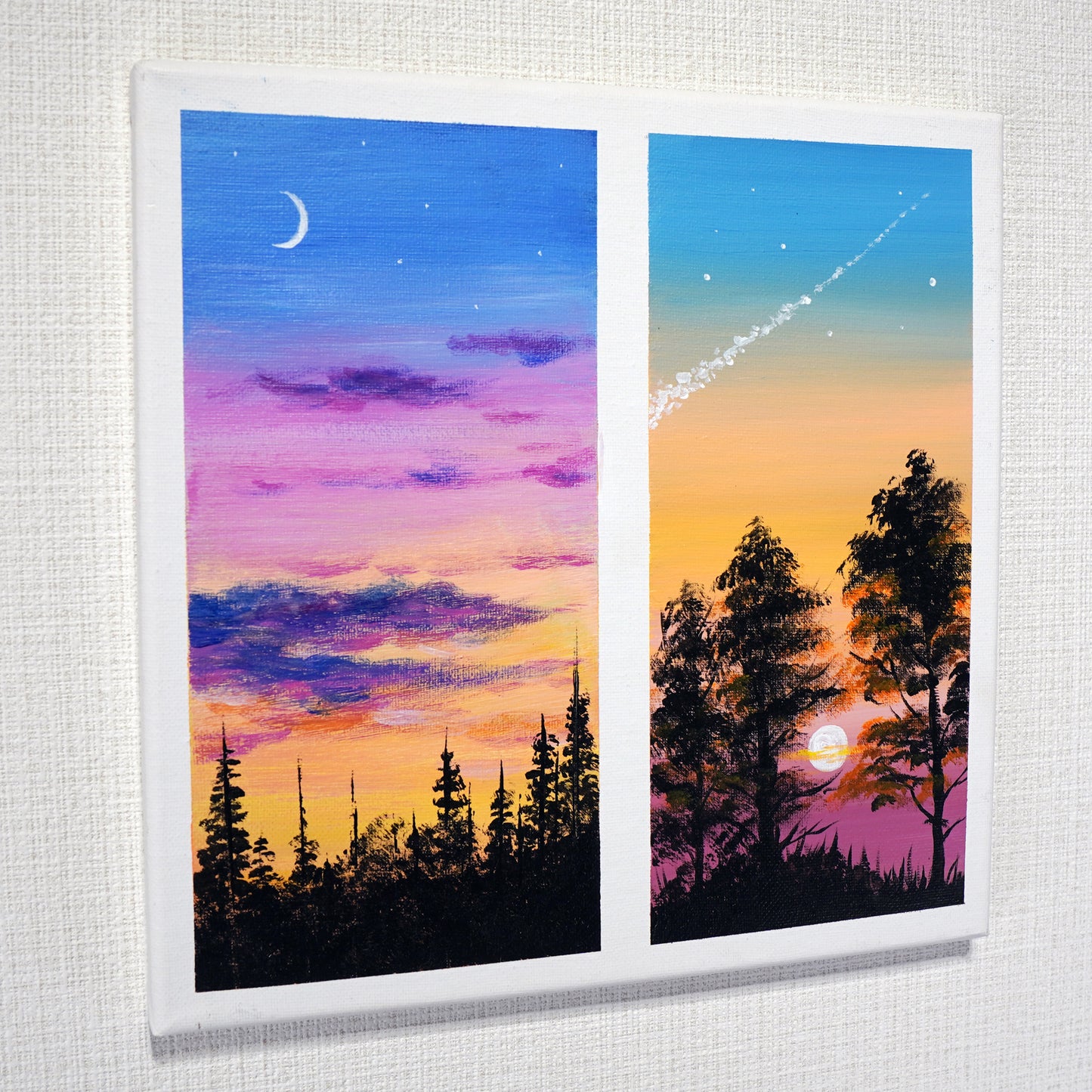 2 patterns of sunset - 10×10