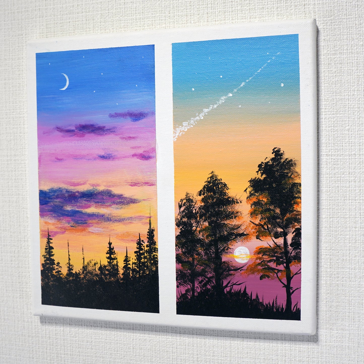 2 patterns of sunset - 10×10