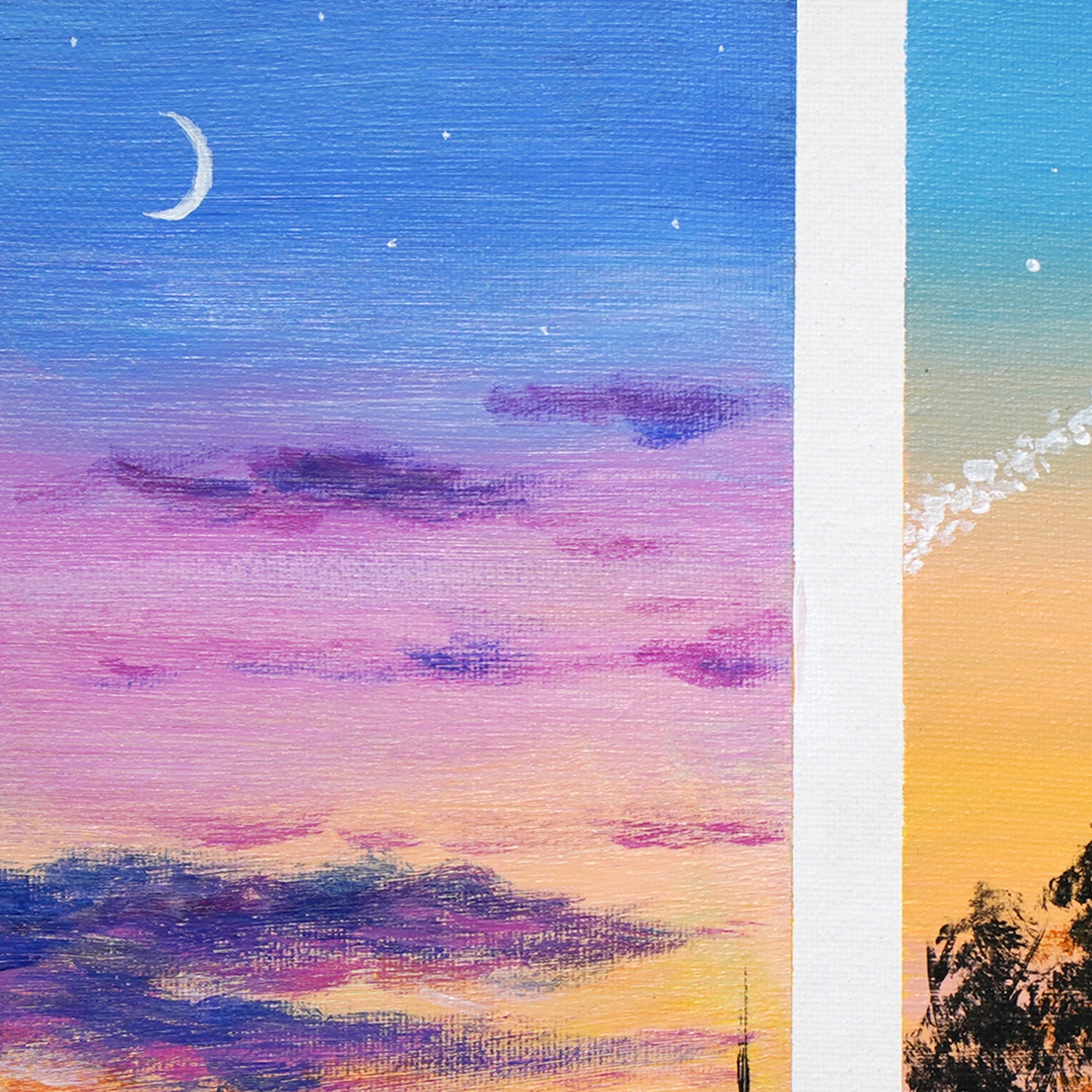 2 patterns of sunset - 10×10
