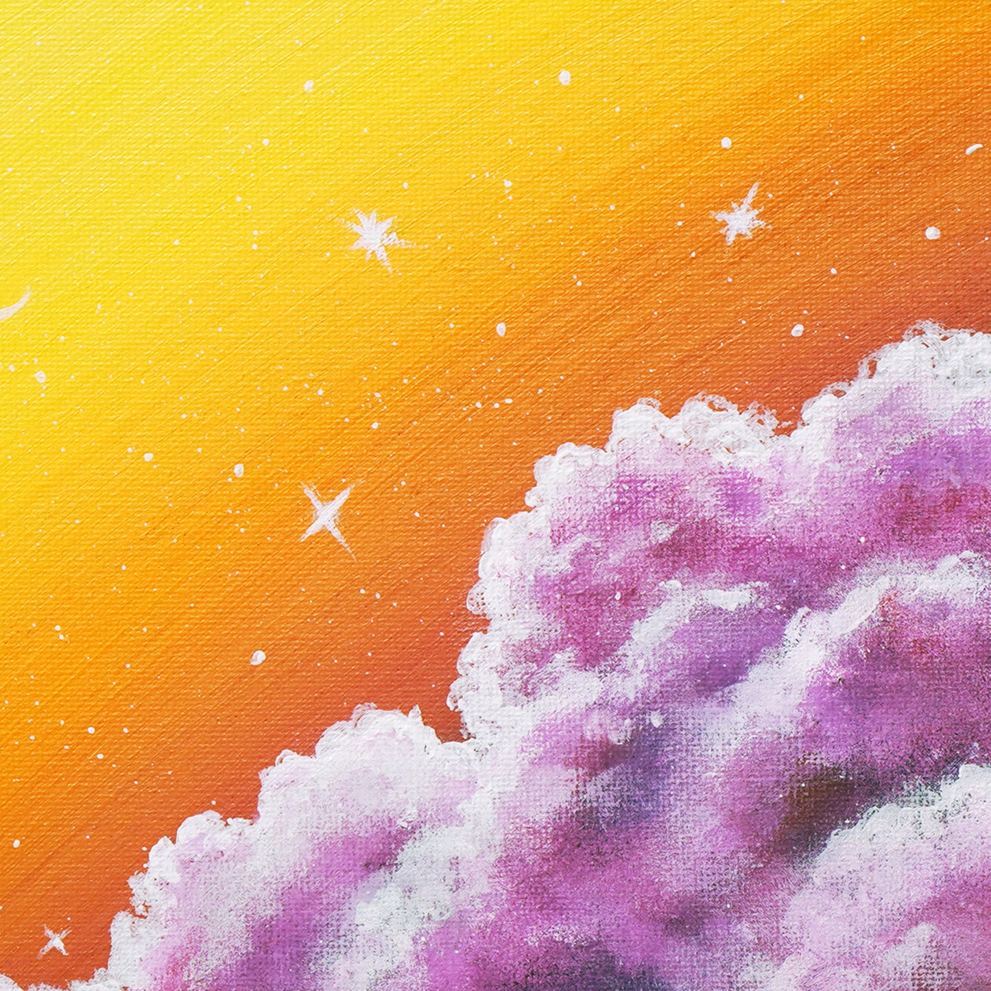 Purple cotton cloud - 10×10