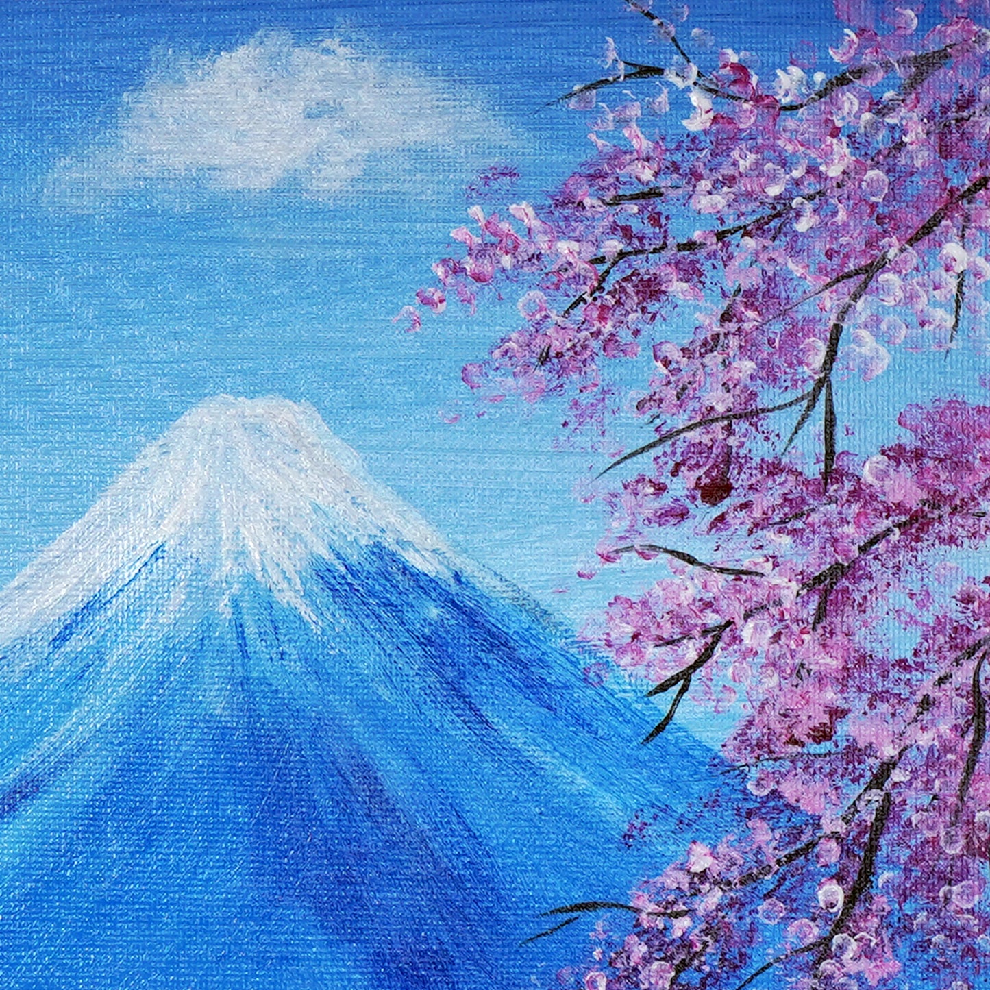 春の富士山 - 250 × 250mm - S44