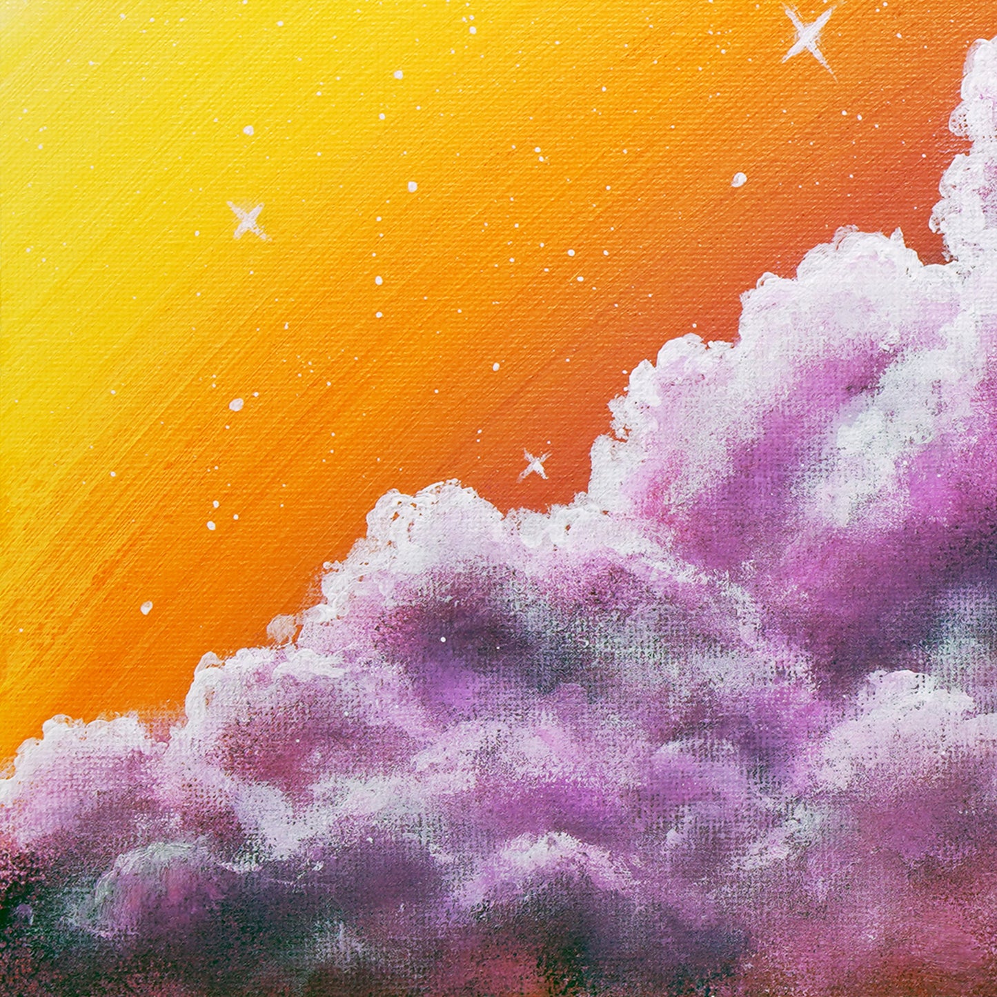 Purple cotton cloud - 10×10