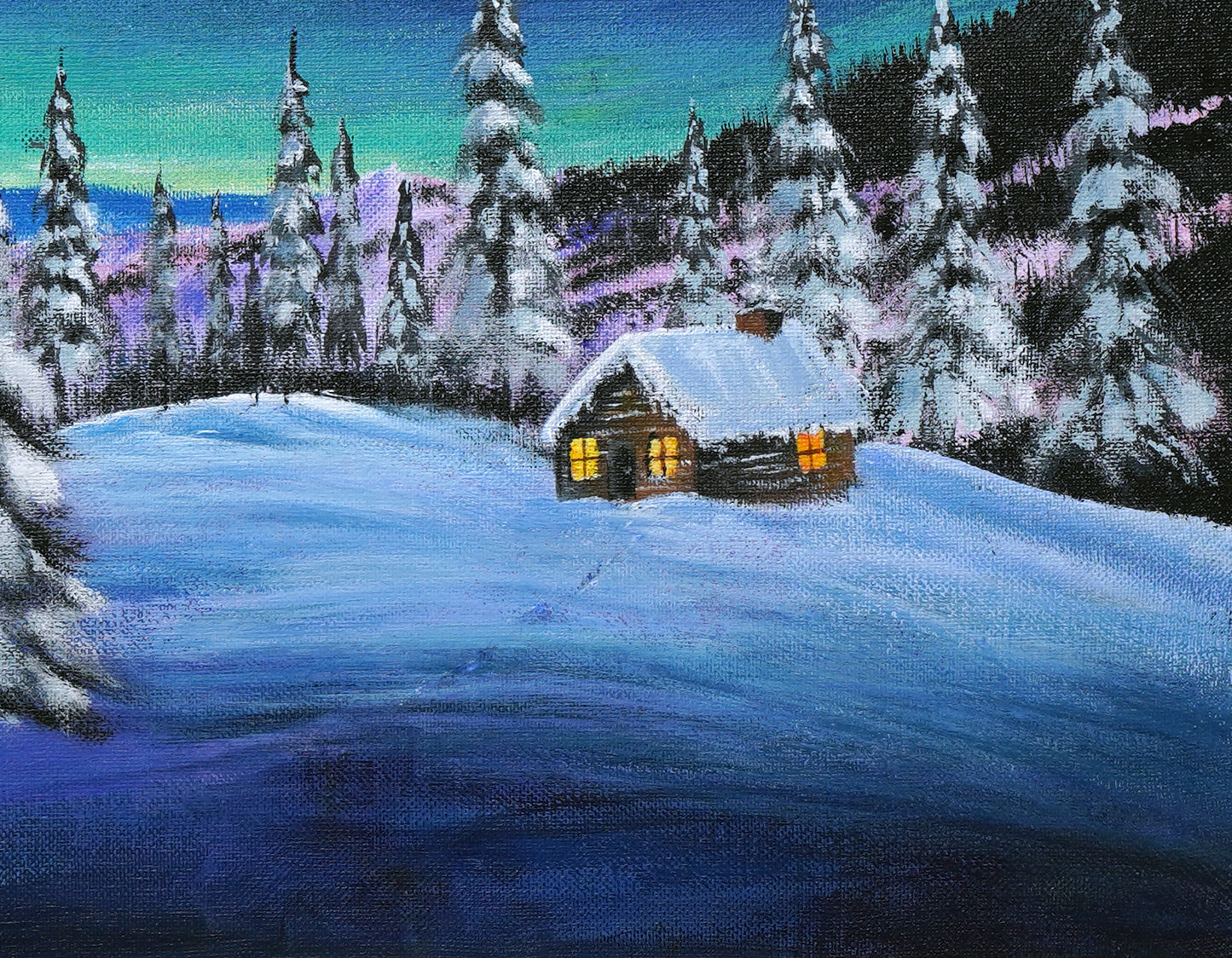 Winter mountain hut - 16×13