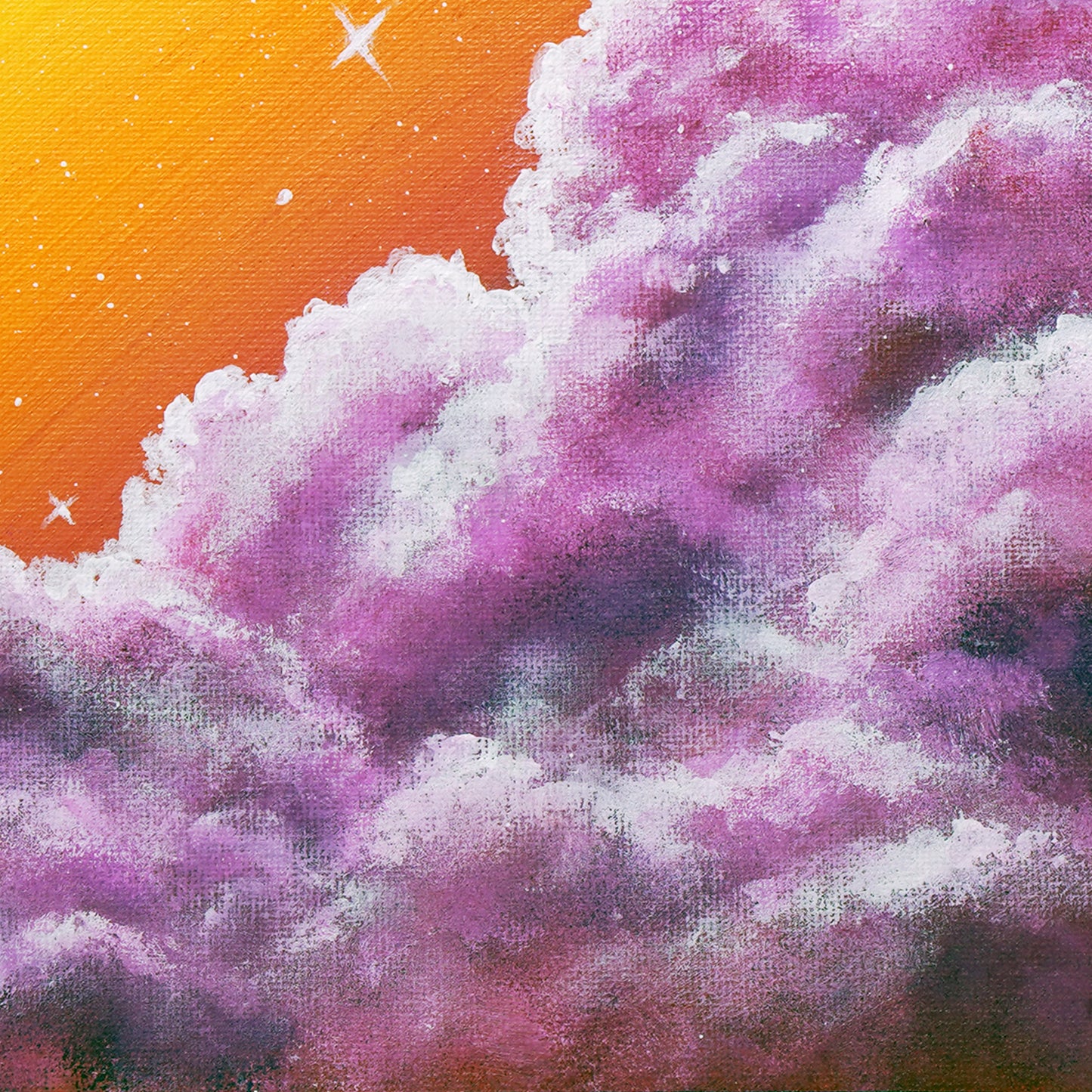 Purple cotton cloud - 10×10