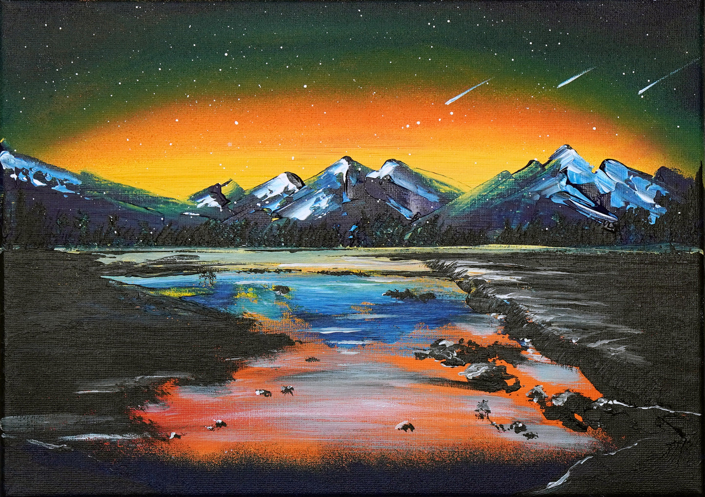 Beautiful dawn scenery - 10×13
