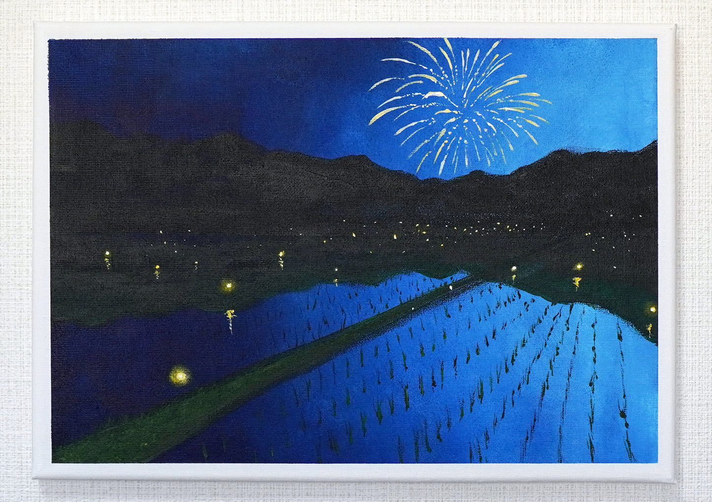 Fireflies and fireworks - 10×13