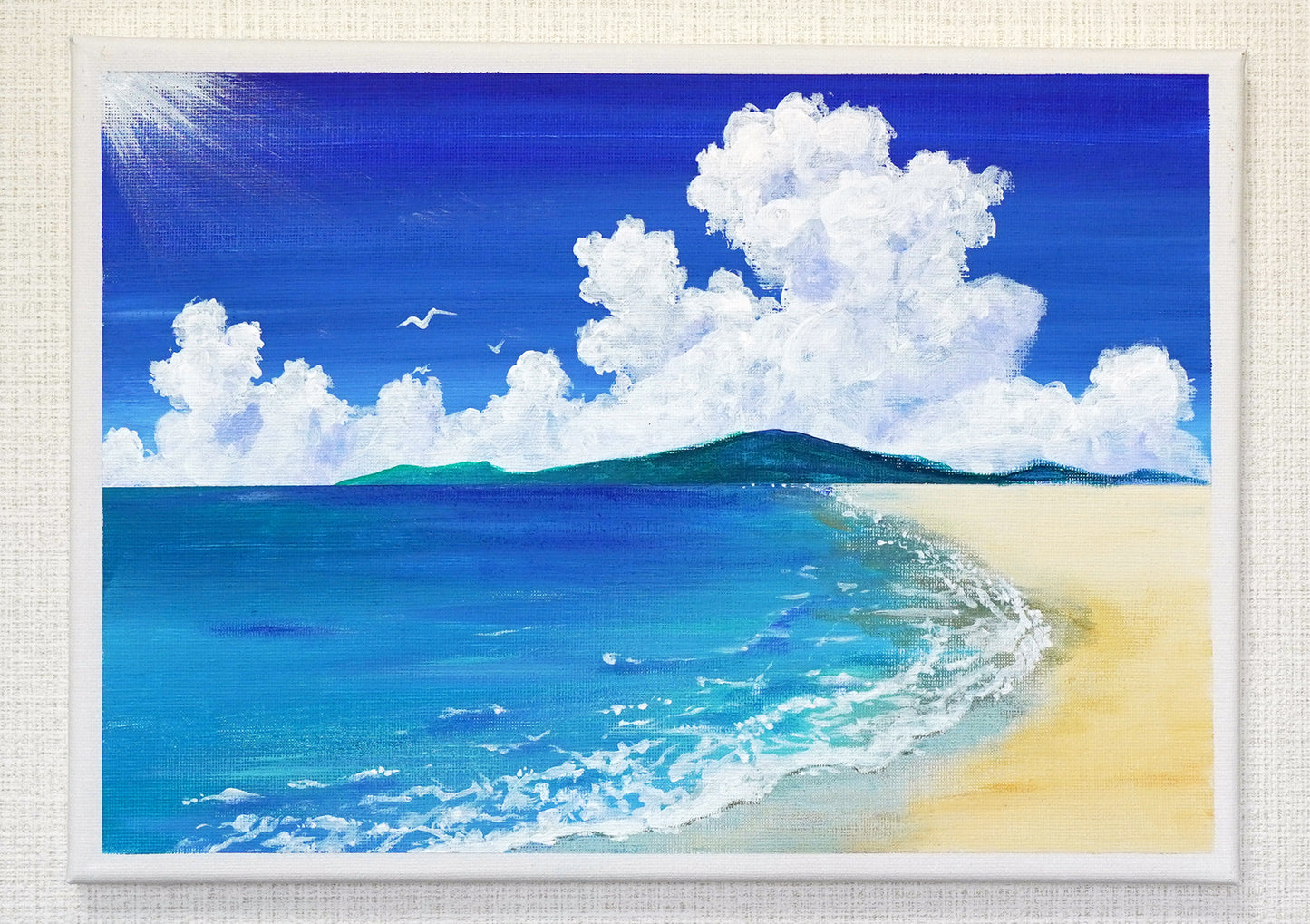 Blue sky and seascape - 10×13