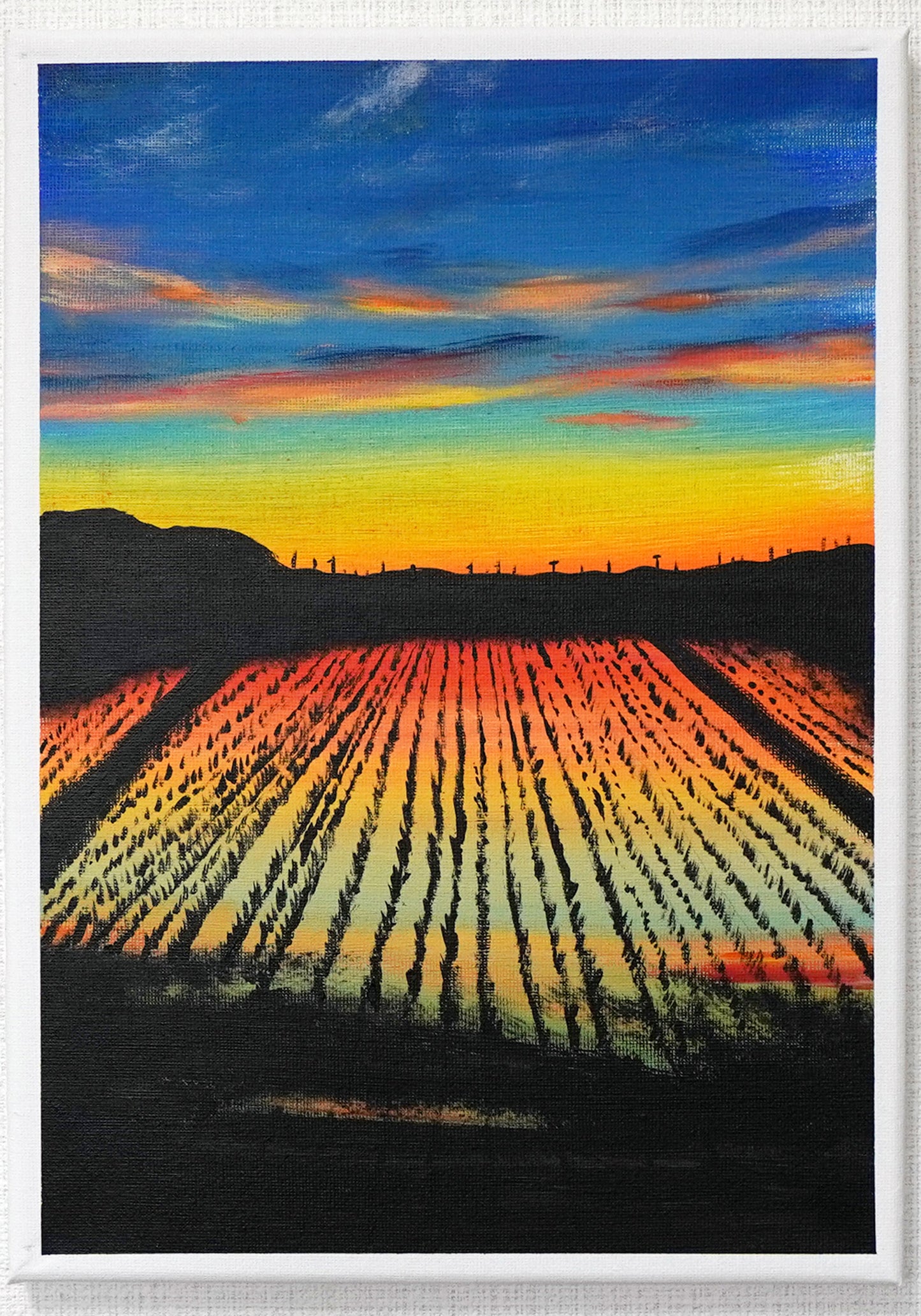 Rice field scenery - 13×10