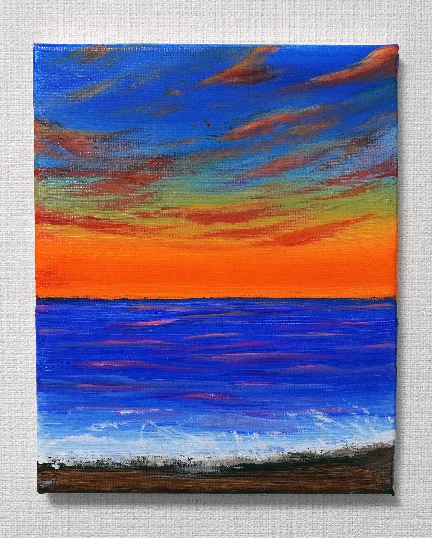 夕暮れの海 - 250 × 200mm - M32
