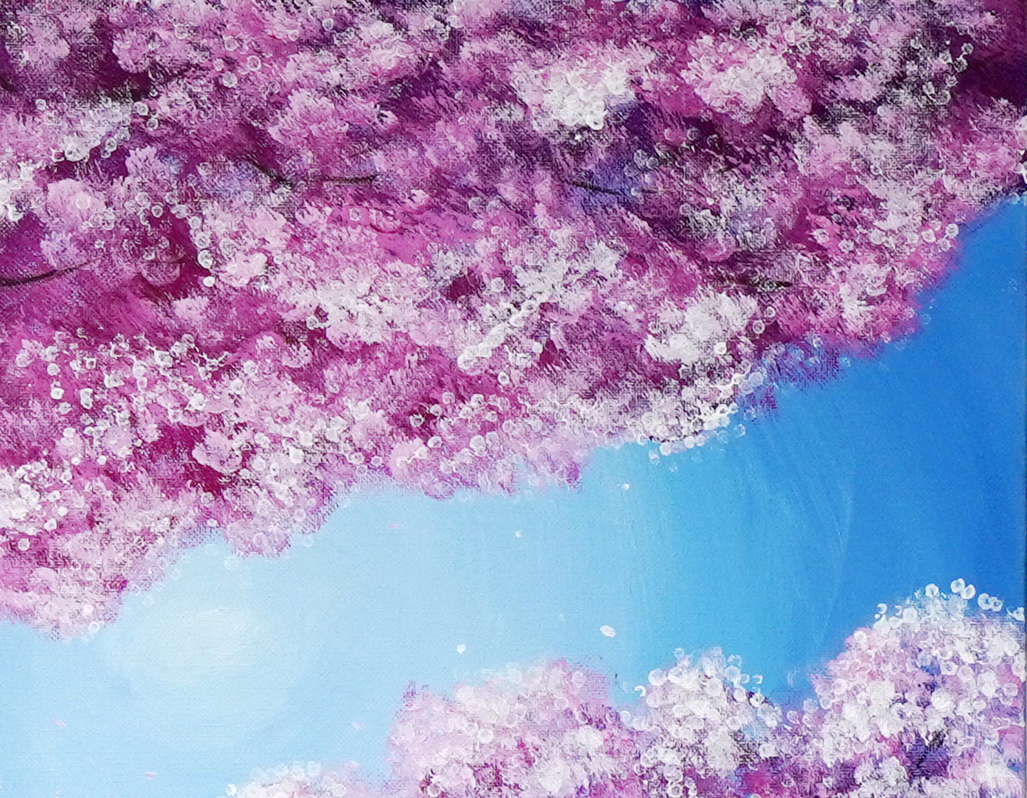 舞う桜の風景 - 455 × 380mm - L7
