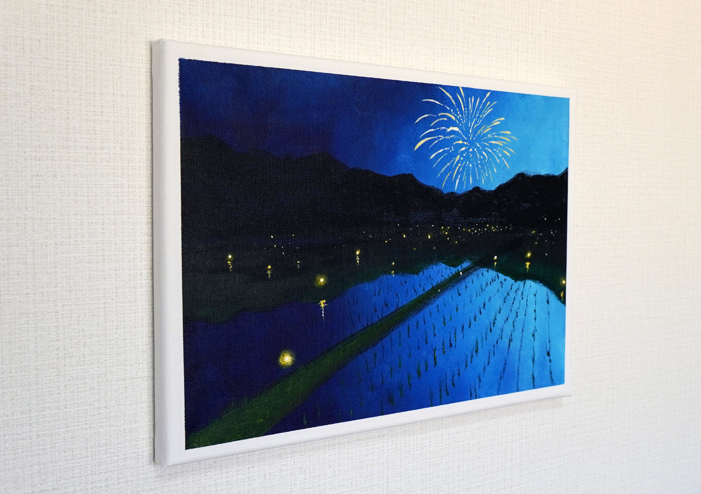 Fireflies and fireworks - 10×13