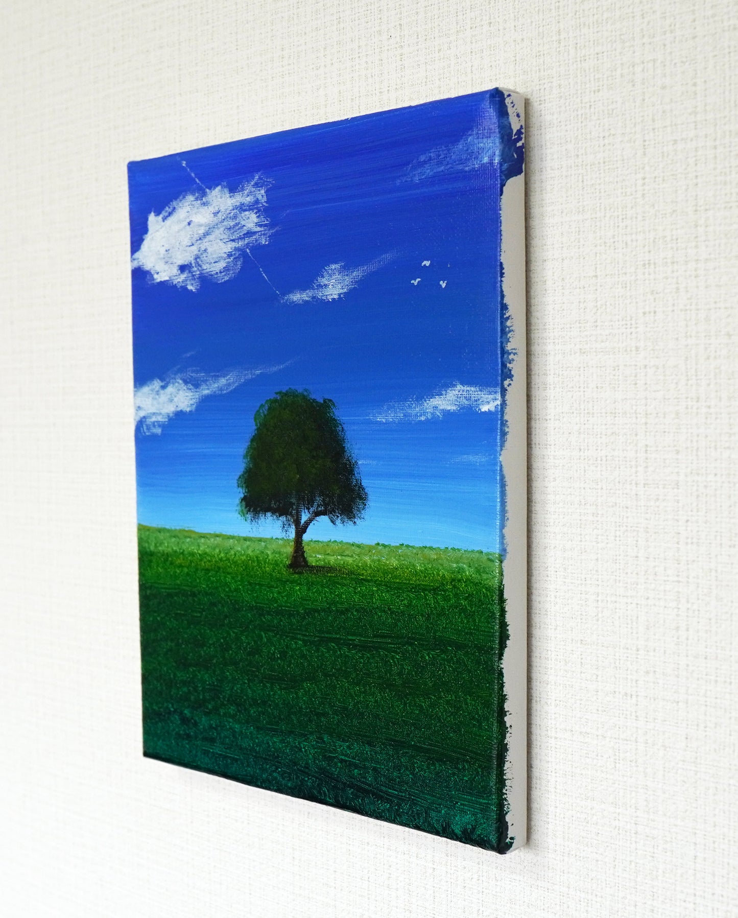 草原と木 - 250 × 200mm - M30