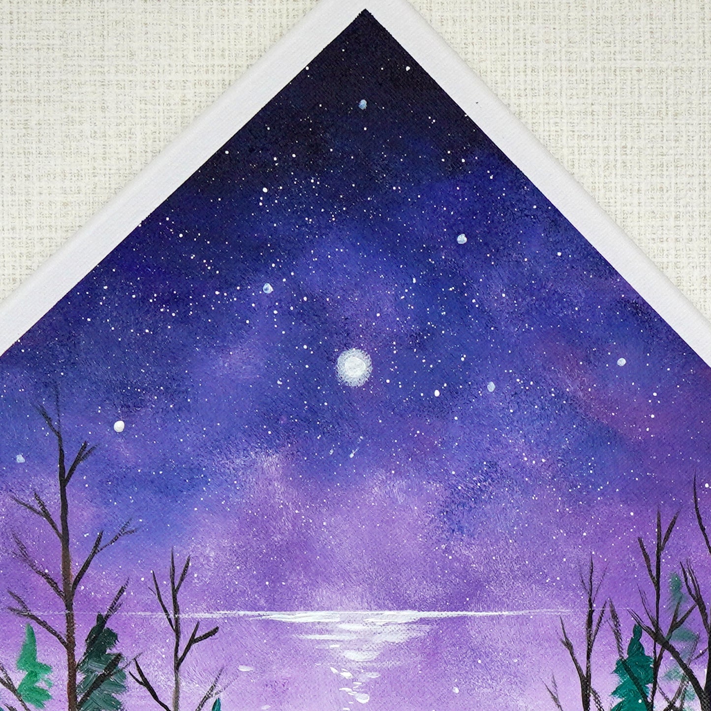 紫空満月の風景 250 × 250mm