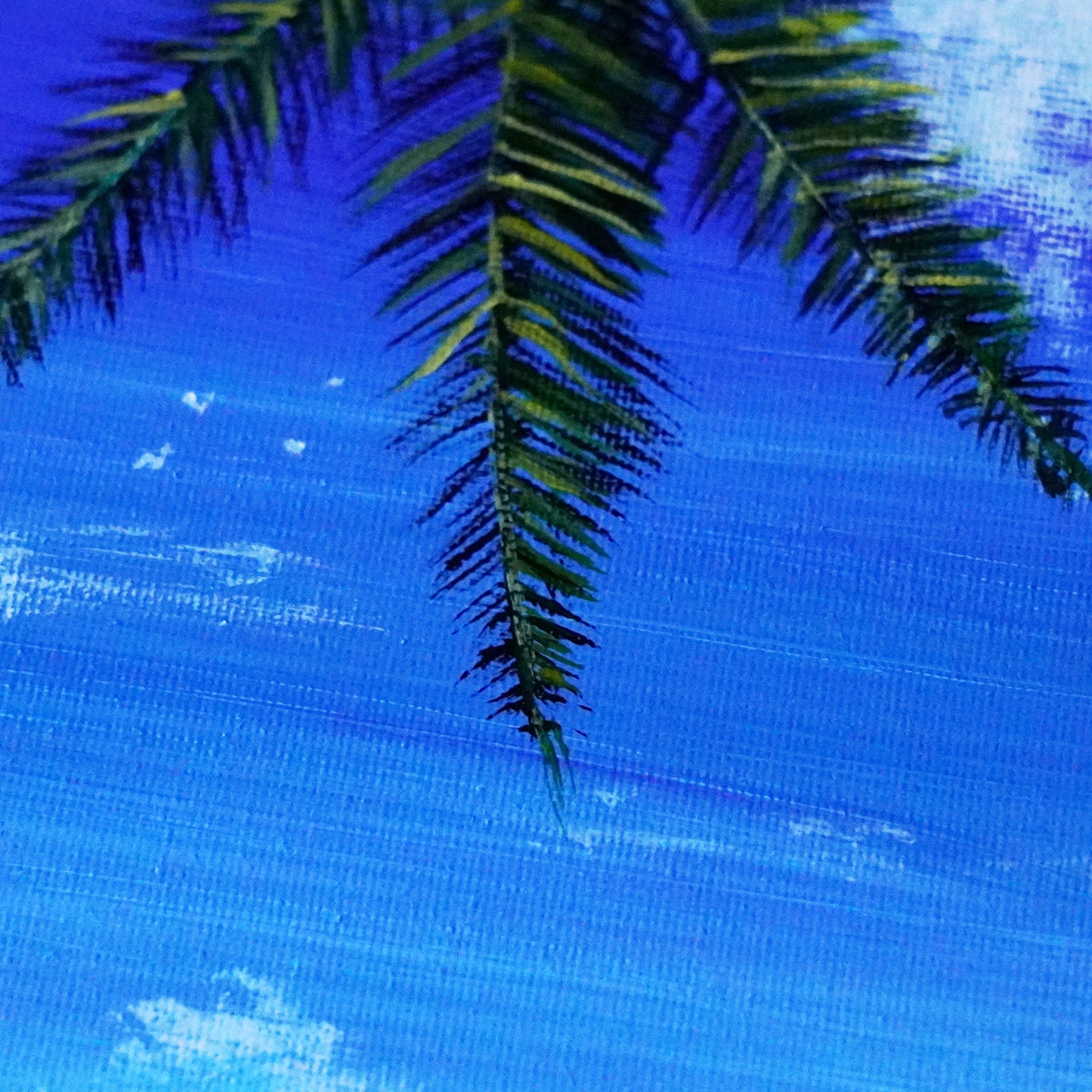 ヤシの木と海 - 250 × 250mm - S46