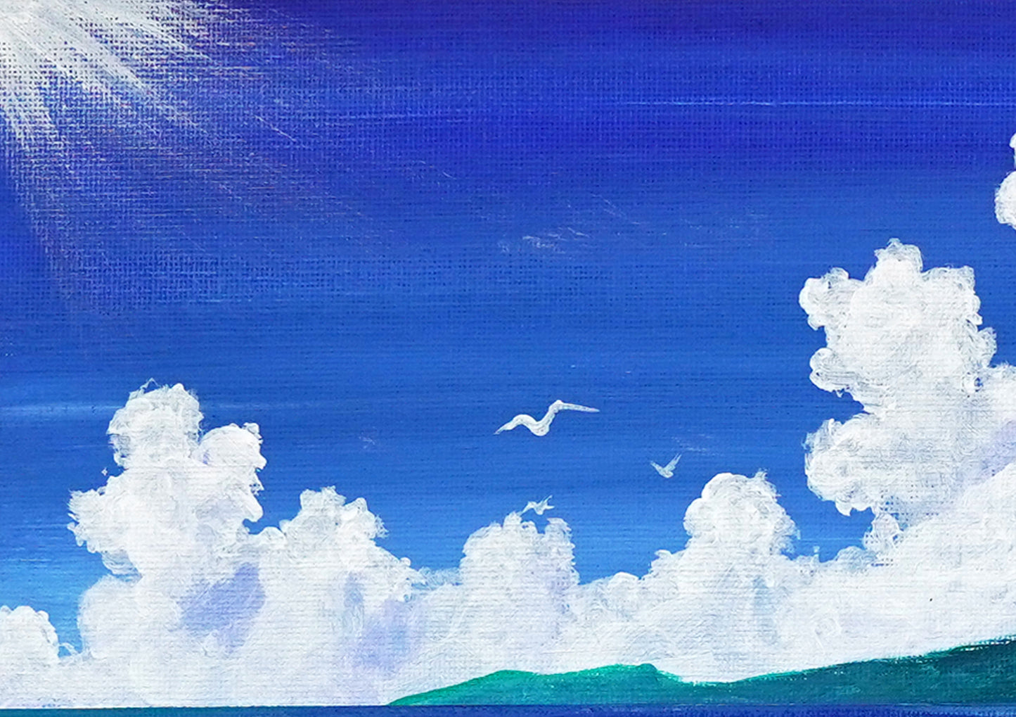 Blue sky and seascape - 10×13
