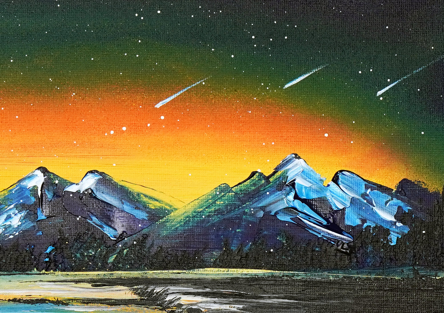 Beautiful dawn scenery - 10×13