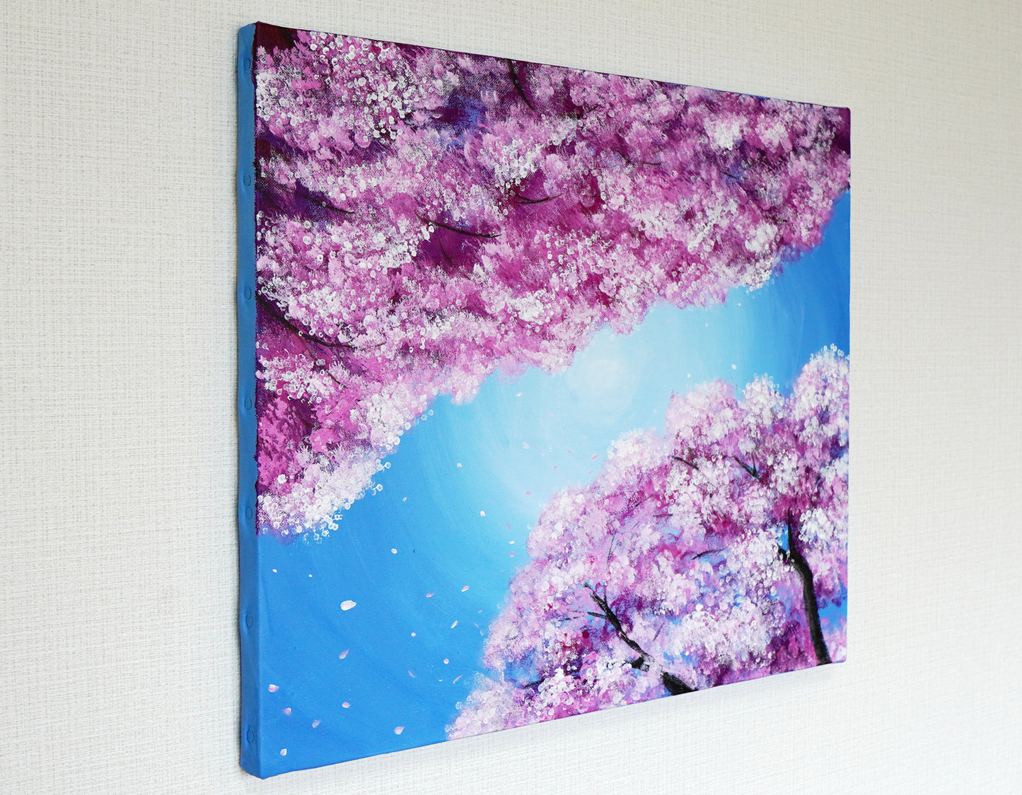 舞う桜の風景 - 455 × 380mm - L7