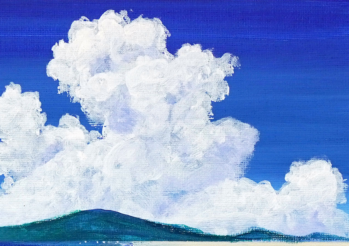 Blue sky and seascape - 10×13