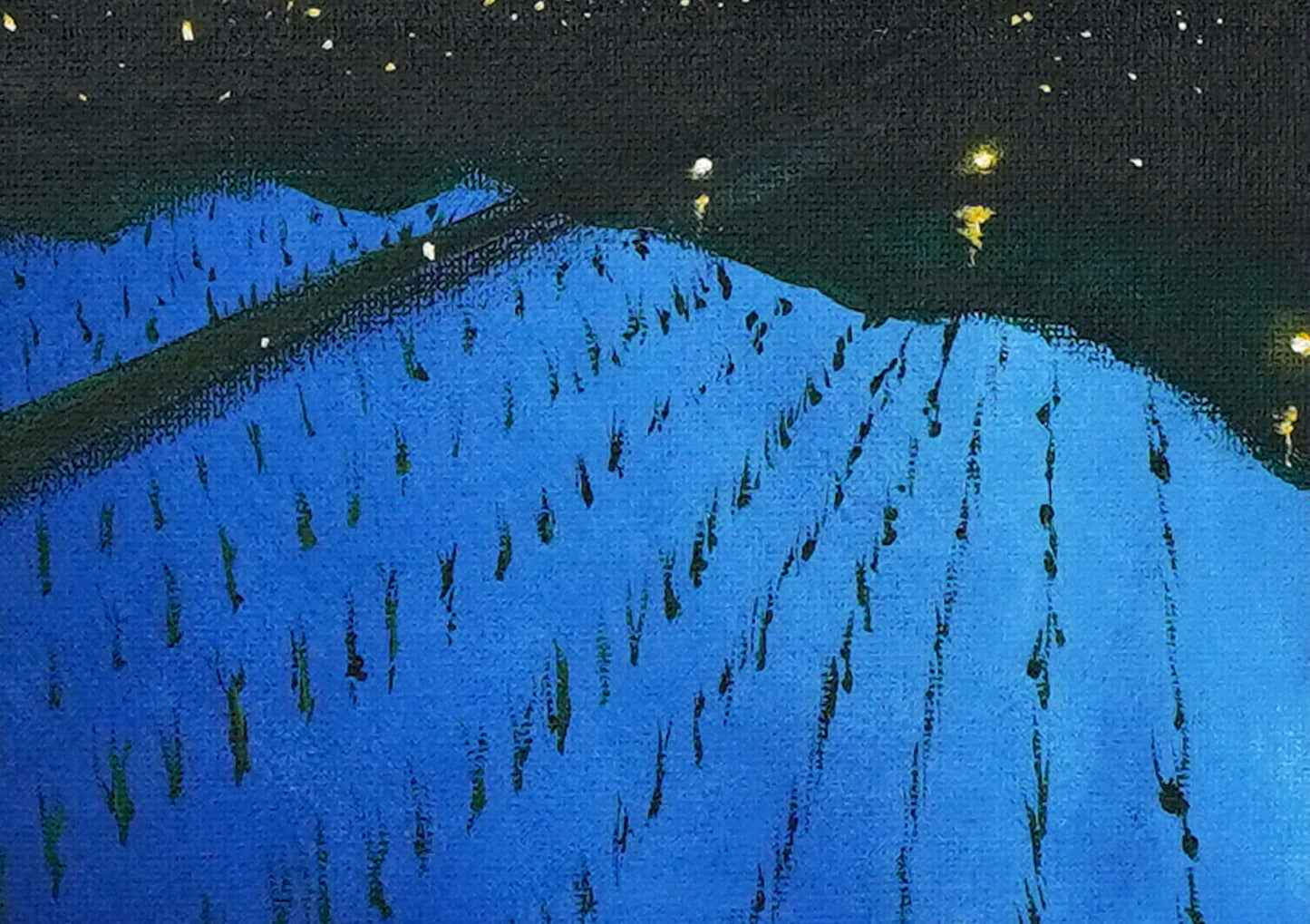 Fireflies and fireworks - 10×13