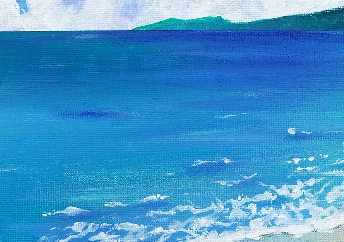 Blue sky and seascape - 10×13