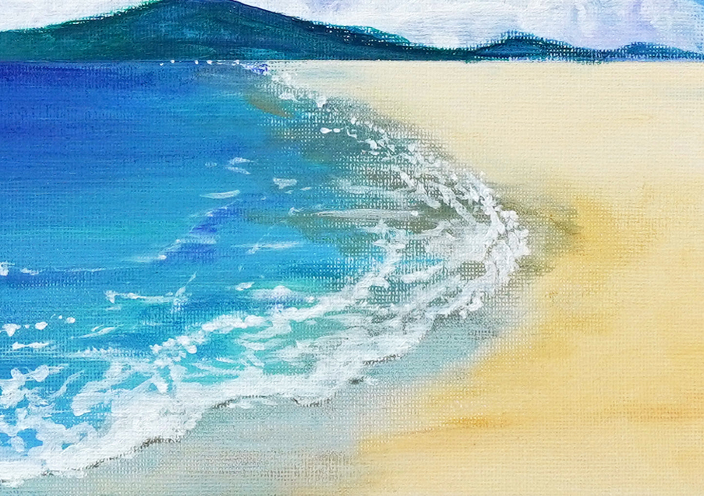 Blue sky and seascape - 10×13