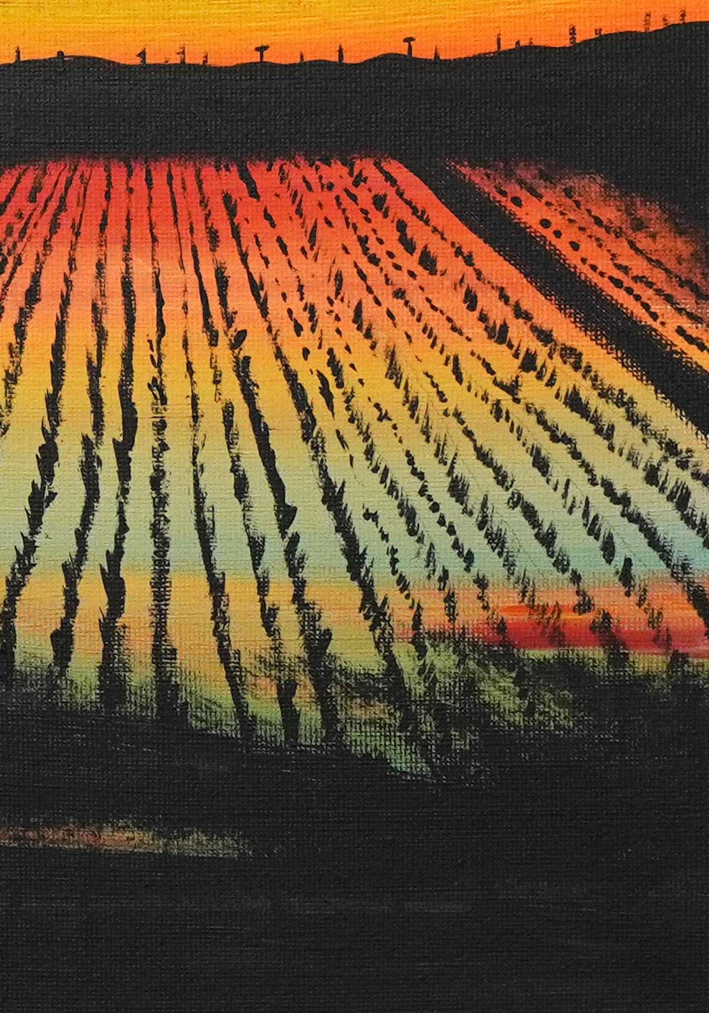 Rice field scenery - 13×10