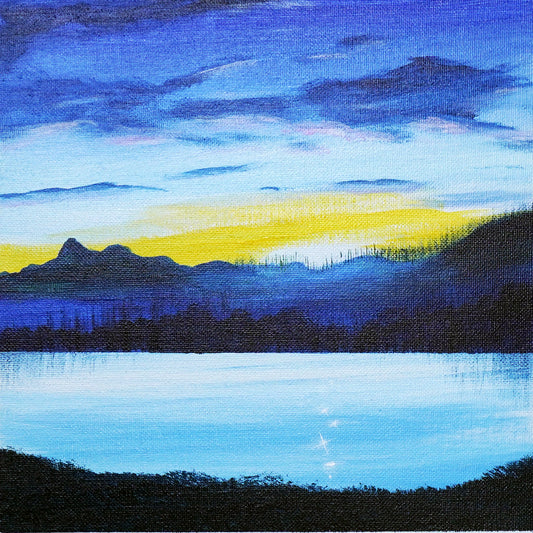 朝日の風景 - 250 × 250mm - S56